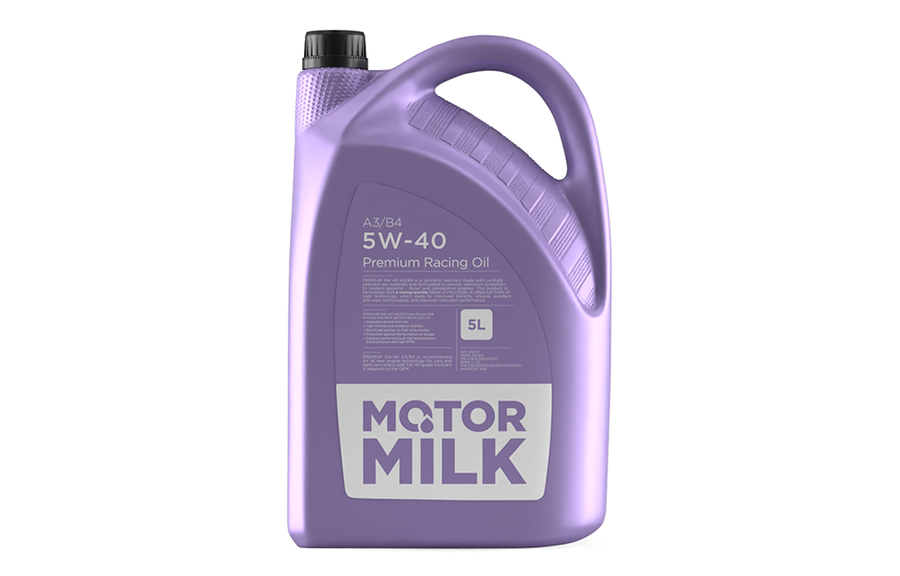 MOTOR MILK® PREMIUM 5W40 A3/B4, 5L Bottle Artikelnummer: 110250006