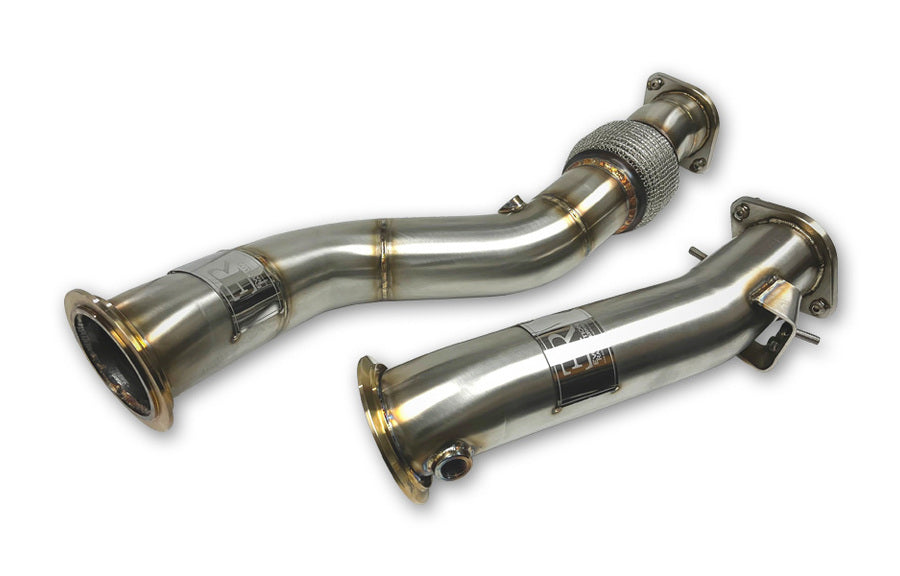 Evolution Racewerks Catless Downpipes, BMW G8X M3 M4 S58 Artikelnummer: BM-EXH028
