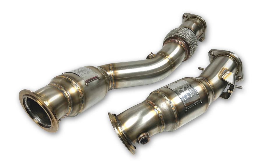 Evolution Racewerks Catted Downpipes, BMW G8X M3 M4 S58 Artikelnummer: BM-EXH028CAT