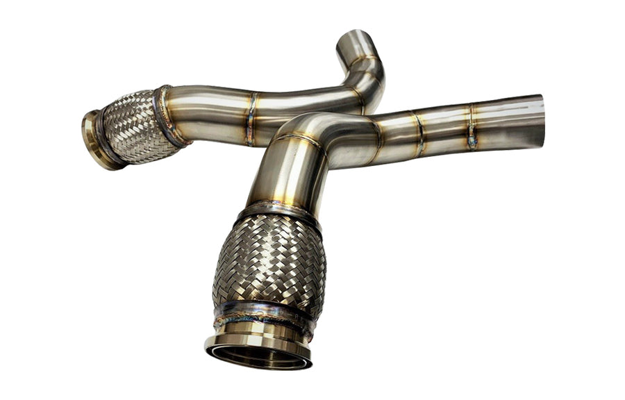 Evolution Racewerks Catted Downpipes, BMW F90 M5 S63 Artikelnummer: BM-EXH022CAT
