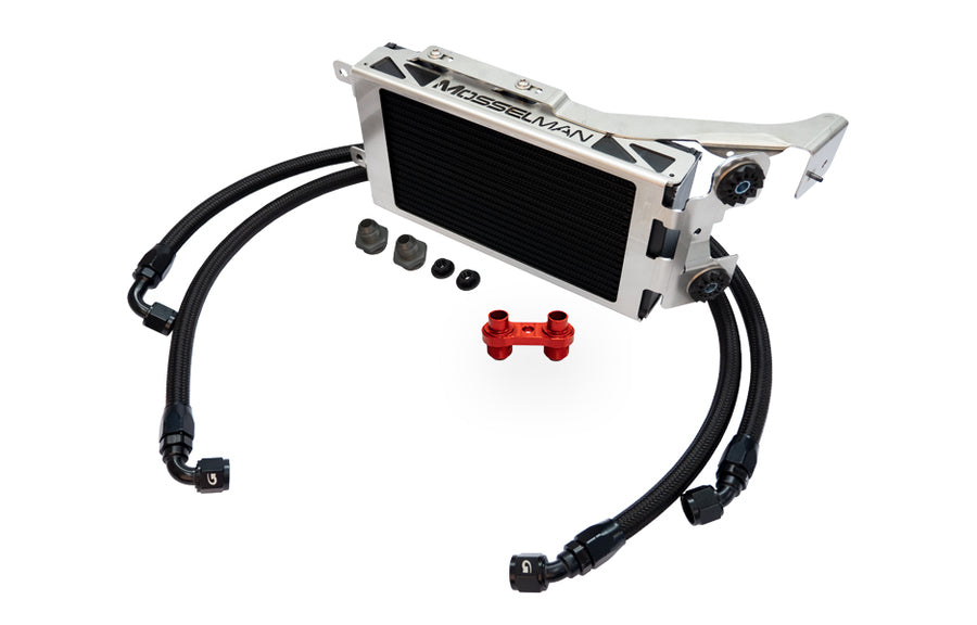Mosselman Single Oil Cooler Kit, Red, BMW 1-Series E8x Artikelnummer: 030210065