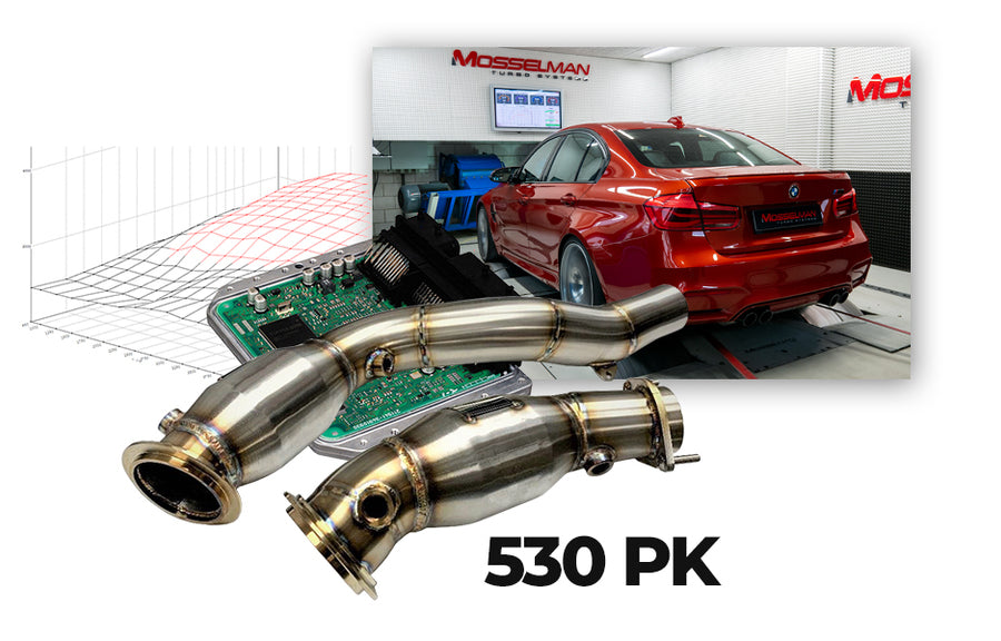 BMW S55 M3, M4 F-serie Non OPF 530HP PACKAGE Artikelnummer: 020230017